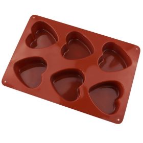 6-piece Love Silicone Bread Mold Silicone Mousse Cake Mold Creative Handmade Soap Mold