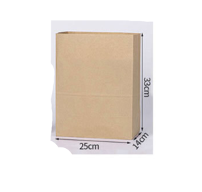 Square Bottomed Kraft Paper Bags For Oil Proof Food Packaging