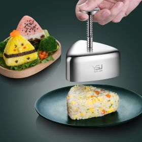 1pc Onigiri Mold; Press Mold; 304 Standard Stainless Steel Rice Ball Mold Sushi Maker; Classic Triangle Mold For Kids Lunch Bento And Home DIY