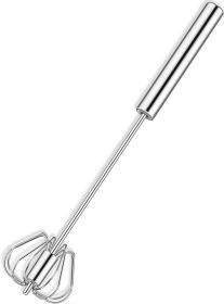 Semi-Automatic Egg Whisk Hand Push Egg Beater Stainless Steel Blender Mixer Whis