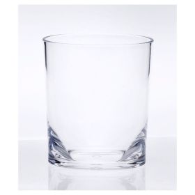 Designer Oval Halo Clear Acrylic DOF Tumbler Set of 4 (12oz), Premium Quality Unbreakable Stemless Acrylic Tumbler for All Purpose