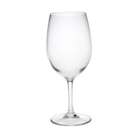 Designer Tritan Clear Wine Glasses Set of 4 (20oz), Premium Quality Unbreakable Stemmed Acrylic Wine Glasses for All Purpose Red or White Wine