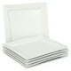 Better Homes & Gardens Square Porcelain Dinner Plates, White, Set of 6