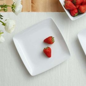 Better Homes & Gardens Loden Porcelain Square-Shaped Salad Plate, White