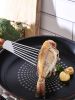 1pc Stainless Steel Frying Shovel For Egg Steak Fish Slice; Non-slip Frying Spatula; Leaky Shovel; Cookware; Kitchen Supplies