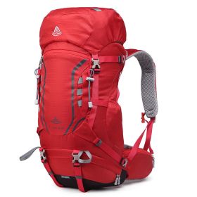 Shoulder Bag Large Capacity Hiking Backpack (Option: Red-35Add5L)