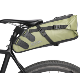 Large Capacity Bicycle Saddle Bag Waterproof 10L Bicycle Rear Seat Bag Bicycle Accessories (Option: Green-10L)