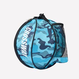 Fashion Storage Bag Football Basketball Sports Training Backpack (Option: Camouflage blue grey-Shoulder 9L)