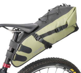 Large Capacity Bicycle Saddle Bag Waterproof 10L Bicycle Rear Seat Bag Bicycle Accessories (Option: Green-13L)