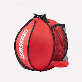 Fashion Storage Bag Football Basketball Sports Training Backpack (Option: Red-Double shoulders 9L)