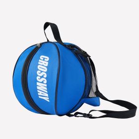 Fashion Storage Bag Football Basketball Sports Training Backpack (Option: Blue-Double shoulders 9L)