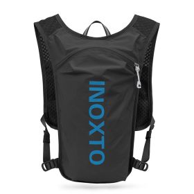 Marathon Cross-country Running Sports Water Bag Backpack Men And Women (Option: Black with blue)