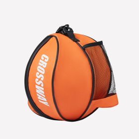 Fashion Storage Bag Football Basketball Sports Training Backpack (Option: Orange-Shoulder 9L)