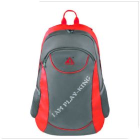 Outdoor Backpack Hiking Camping Trekking Travel Shoulder Bag Multi-functional Large Capacity Camping Bag Folding Chairs (Color: Red)
