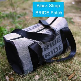 Men's Double Handle Bag Fashion Trend Travel Bag Leisure Sports (Option: Black-20to35L)