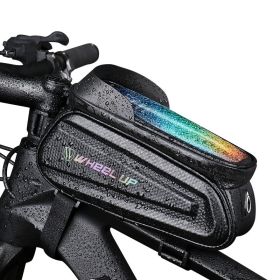 Mobile Phone Touch Screen Upper Tube Bag Saddle Bag (Option: 051colorful reflective)