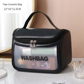 Wash Bag Portable Large Capacity Buggy Bag (Option: Black-22x16x12.5cm)
