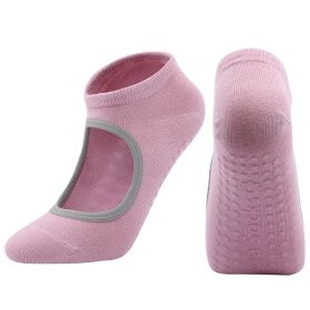 Yoga Auxiliary Products Fitness Body Non-slip Socks (Option: Taro Purple)