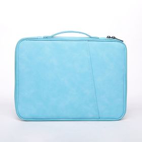 Keyboard Storage Summer Men's And Women's Earthquake Resistant Laptop Bag (Option: Sky Blue Sheepskin-11inch)