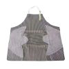 1pc Striped Linen Aprons, Adjustable Kitchen Cooking Apron, Cotton And Linen Machine Washable With 2 Pockets