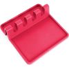 1pc Silicone Utensil Rest With Drip Pad For Multiple Utensils; Heat-Resistant; BPA-Free Spoon Rest & Spoon Holder For Stove Top