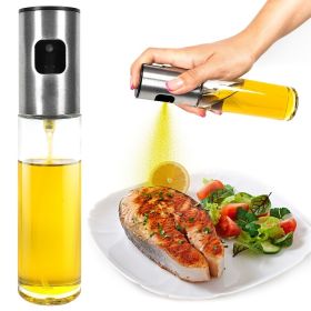 Reusable Glass Oil Sprayer - 100ml/3.5oz - Ideal for Cooking - Olive Oil Mister Spray Bottle - Dispenser Spray Bottle (Color: Golden)