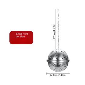 1pc 304 Stainless Steel Seasoning Ball; Thickened Ball Tea Strainer; Spice Filter; Kitchen Gadget (Color: 304 Seasoning Ball - Small)