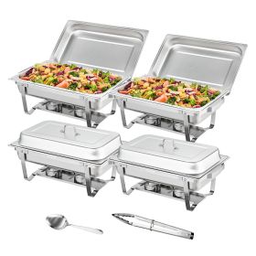 VEVOR Rectangle Chafing Dish Set (Pack: 4-Pack)