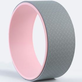 Yoga Wheel Back-opening Equipment Back-bending Skinny Roller (Option: Pink Gray)