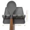 1pc Silicone Utensil Rest With Drip Pad For Multiple Utensils; Heat-Resistant; BPA-Free Spoon Rest & Spoon Holder For Stove Top