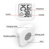 Mini LCD Digital Thermo-Hygrometer Humidity Temperature Measuring Air Comfort Indicator Thermometer Sensor Digital Moisture