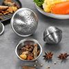 1pc 304 Stainless Steel Seasoning Ball; Thickened Ball Tea Strainer; Spice Filter; Kitchen Gadget